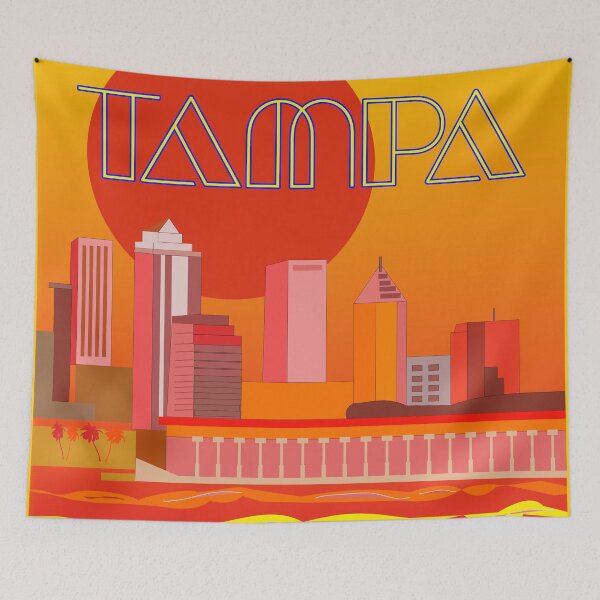 Item preview, Modern Tampa Skyline designed and sold by EdwardMonet.