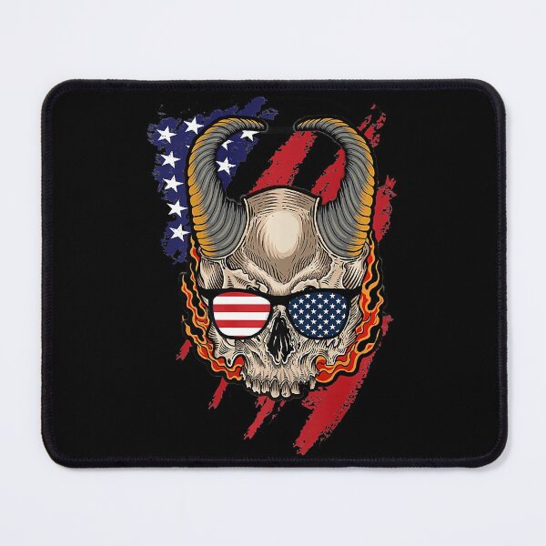 Item preview, American Halloween Demon Skull designed and sold by RaymondPurves.