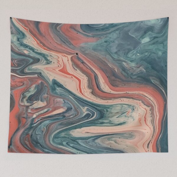 Item preview, Marble Galaxy, orange hues, teal hues designed and sold by Riah1618.