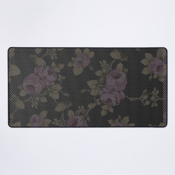 Artikelvorschau, Dark Floral Rose Pattern on Carbon Poster – Elegant Moody Art entworfen und verkauft von Road To Track.