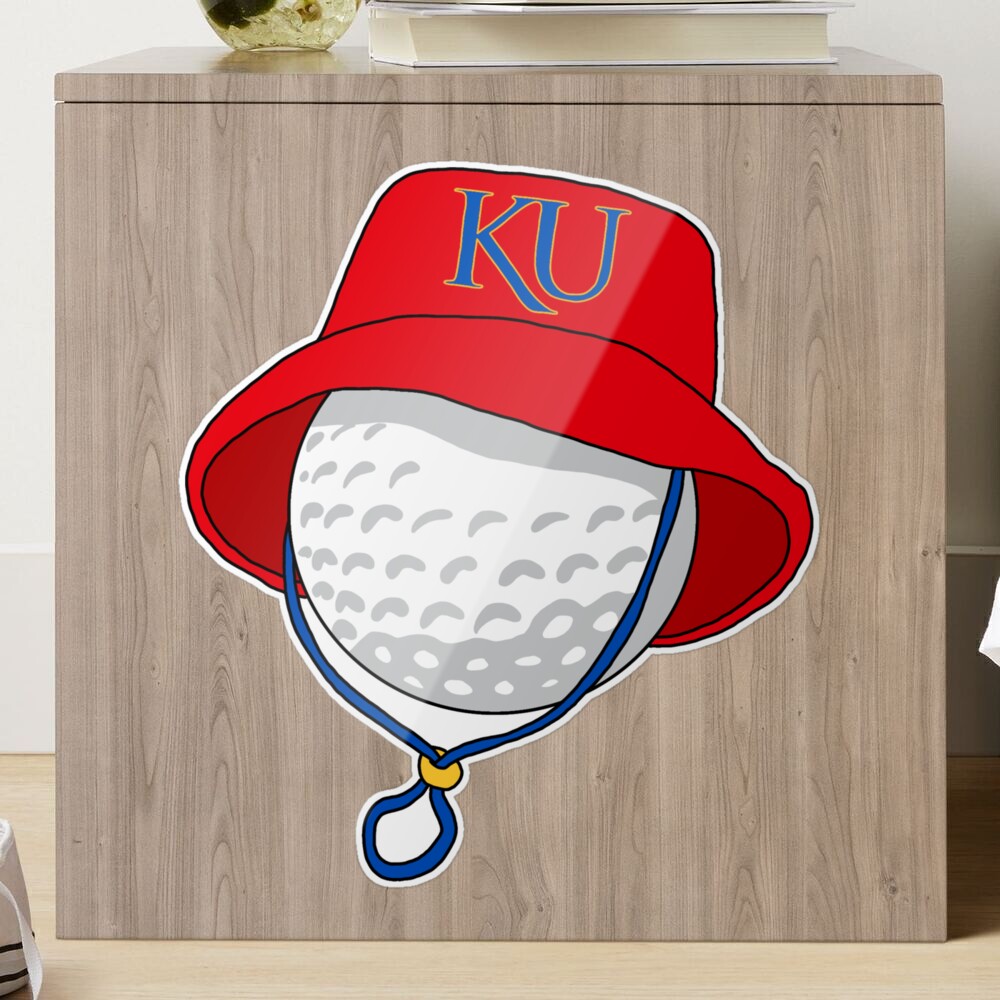 golf ball kansas bucket hat Sticker for Sale by andreariv