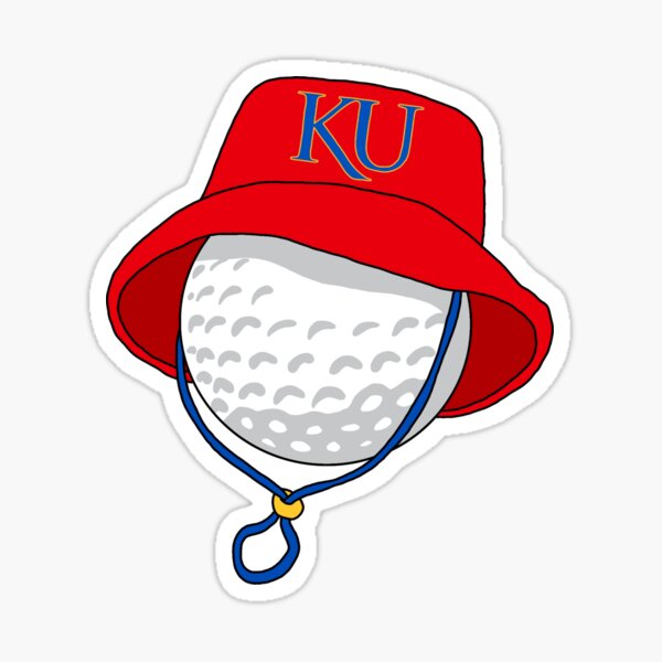 golf ball kansas bucket hat Sticker for Sale by andreariv