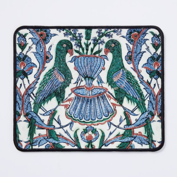 Item preview, IZNIK TILE FLOWERS AND BIRDS Turkish Floral Motifs designed and sold by BulganLumini.