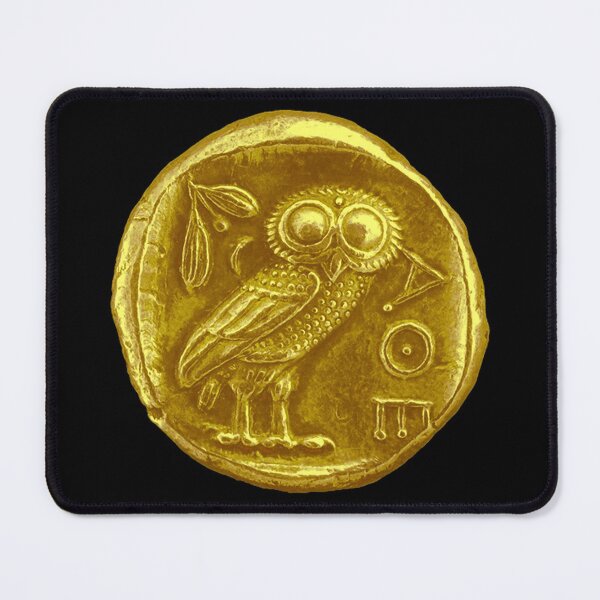 Item preview, ANTIQUE OWL GOLD COIN designed and sold by BulganLumini.