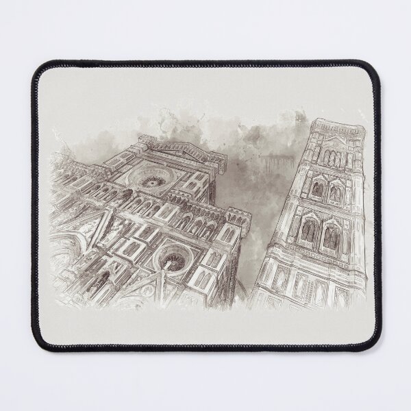 Item preview, Cathedral of Santa Maria del Fiore - Florence, Italy - Sketch and Wash Style designed and sold by Retro Art Factory.