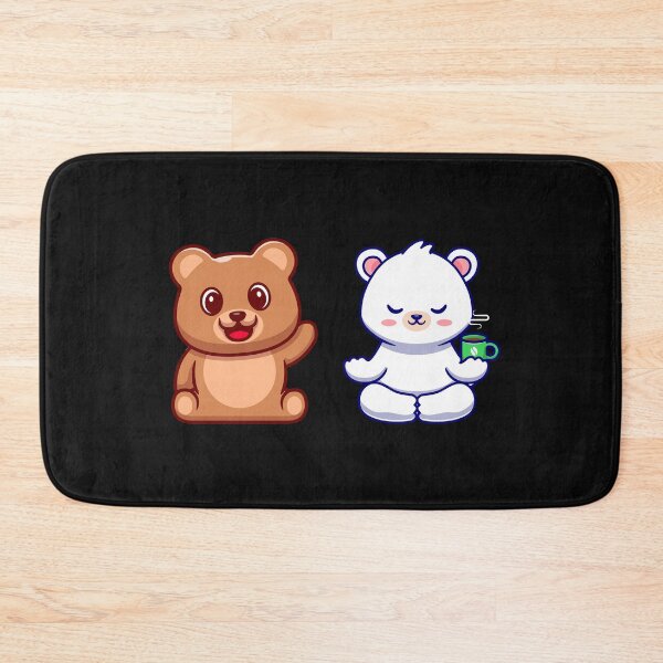 Item preview, Milk and Mocha bears | Milk meditating Mocha waving  designed and sold by Giovanni's  Brown Quotes.