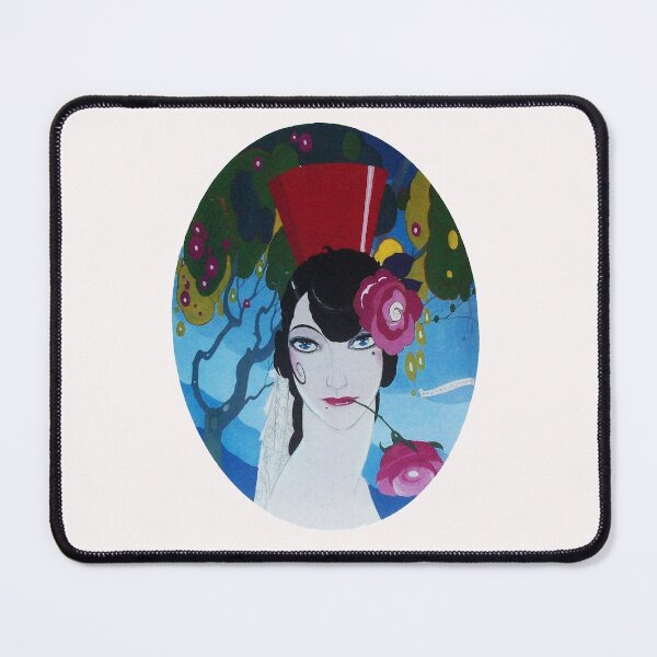 Item preview, SPANISH WOMAN HEAD WITH ROSES Art Deco designed and sold by BulganLumini.