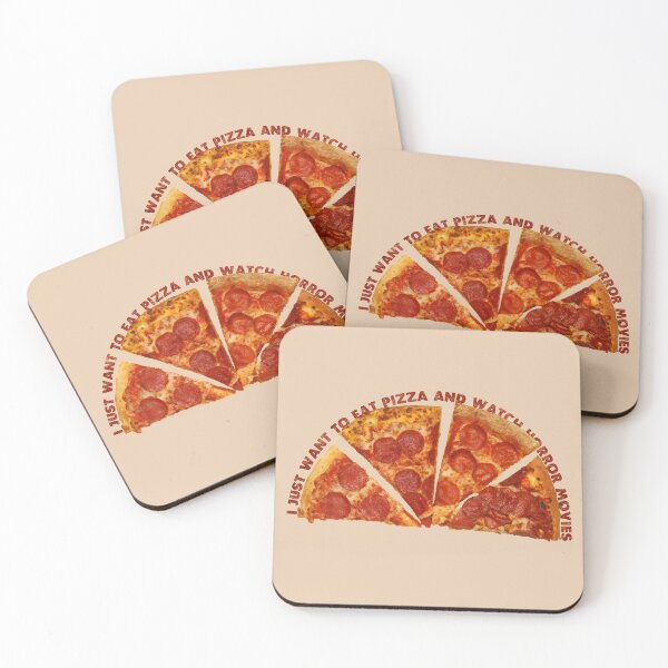 Item preview, I Just Want To Eat Pizza And Watch Horror Movies designed and sold by Phantasmal-2-do.