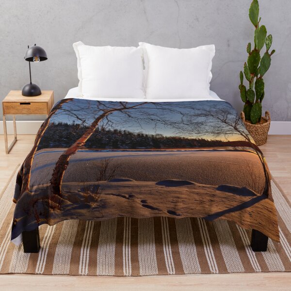 Item preview, sunset in frozen lake with winter atmosphere designed and sold by DOKU_TEAM SHIRT.