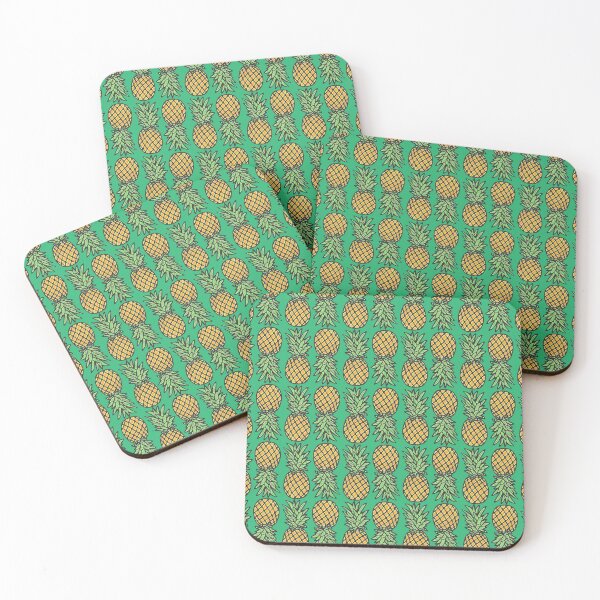 Item preview, pineapple "buen orden" on green designed and sold by Soramame.