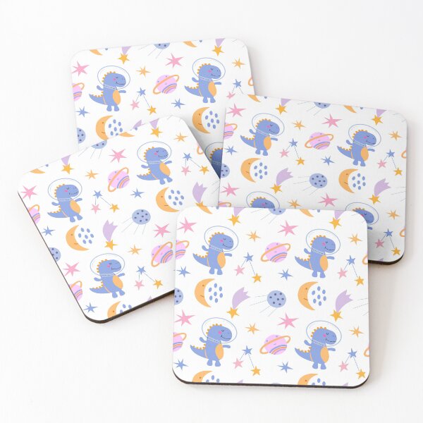 Item preview, Dinosaur space star meteorite cute kids pattern designed and sold by Lovely-Patterns.
