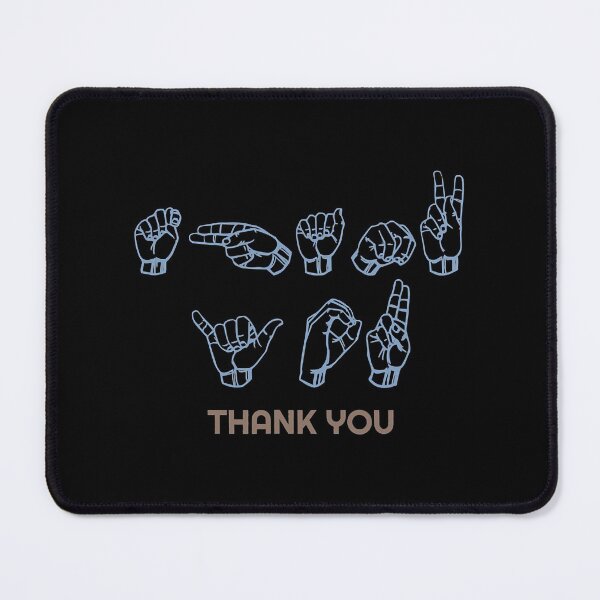 Aperçu de l'œuvre ASL American Sign Language Merci créée et vendue par RaymondPurves.