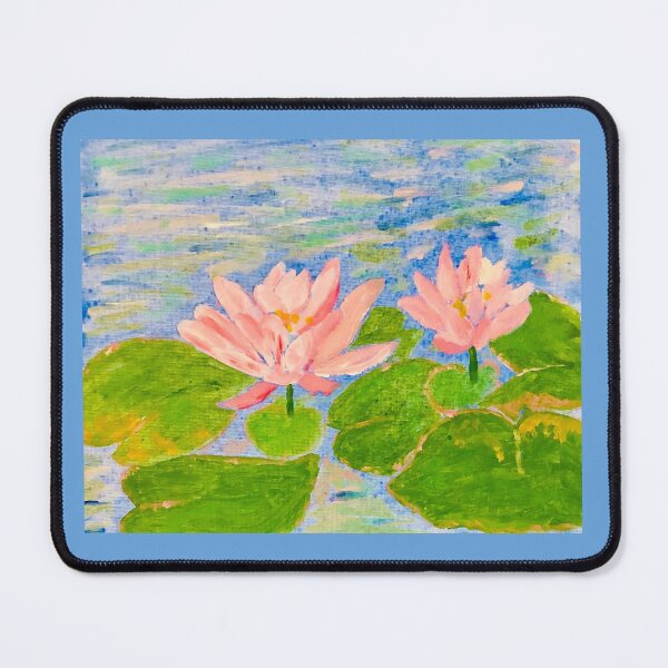 Item preview, Pink lilies pond designed and sold by Ruth Breen Artwork .