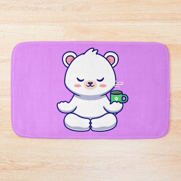 Item preview, Milk and Mocha Bears | Milk meditating and holding a cup of coffee  designed and sold by Giovanni's  Brown Quotes.