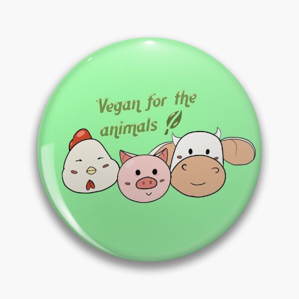 Item preview, Vegan for the animals! designed and sold by leopardgecko7.