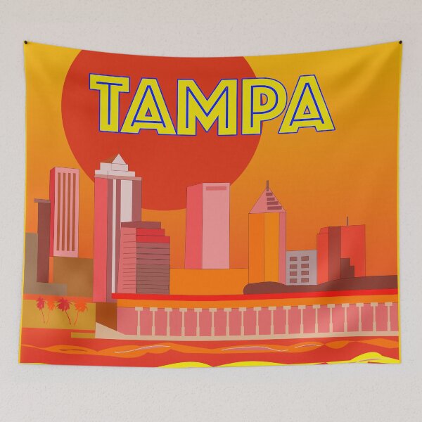 Item preview, BOLD Modern Tampa Skyline designed and sold by EdwardMonet.