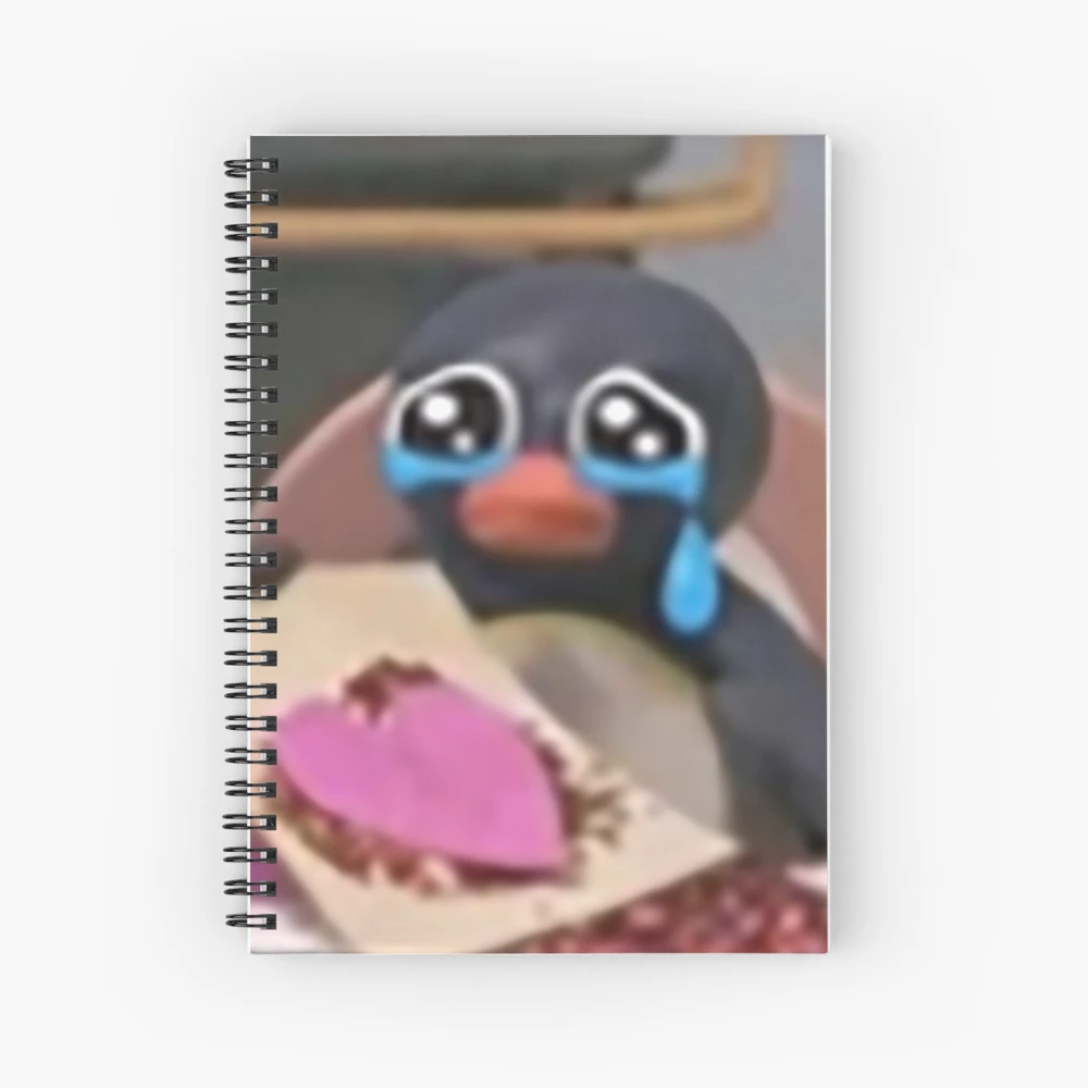 Sad Face Meme Spiral Notebooks for Sale