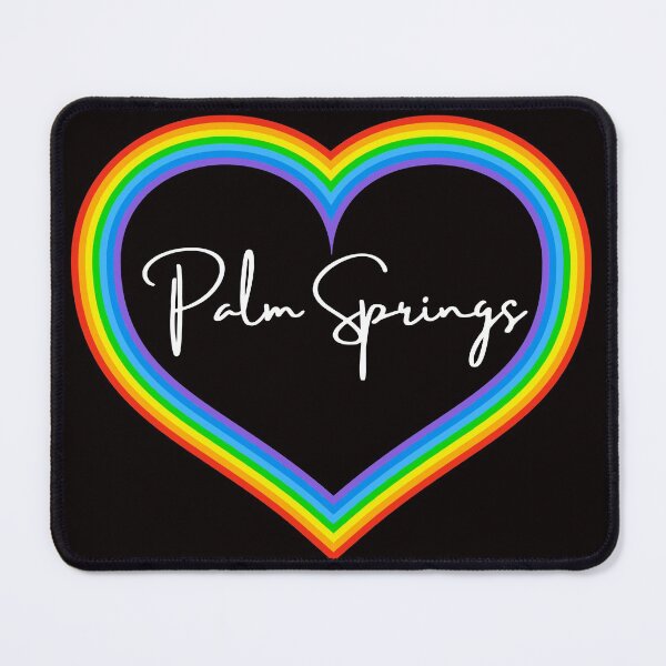 Item preview, Rainbow Heart Palm Springs designed and sold by SloganExpress.