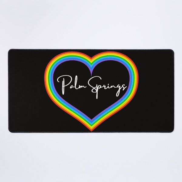 Item preview, Rainbow Heart Palm Springs designed and sold by SloganExpress.