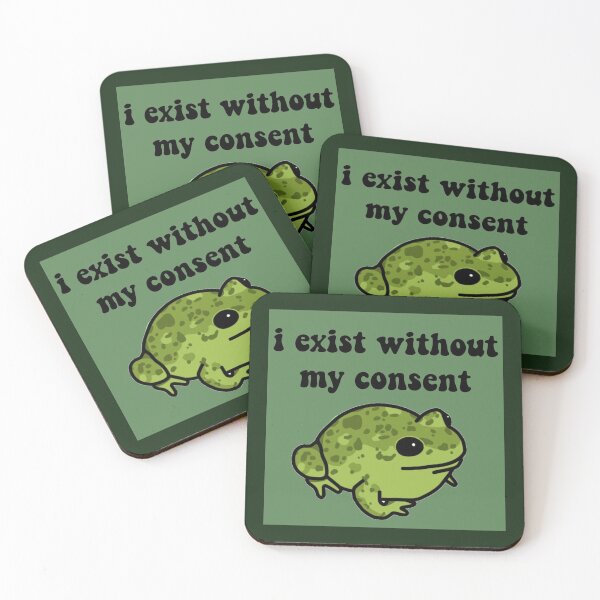 Item preview, I Exist Without My Consent Frog designed and sold by melouker.