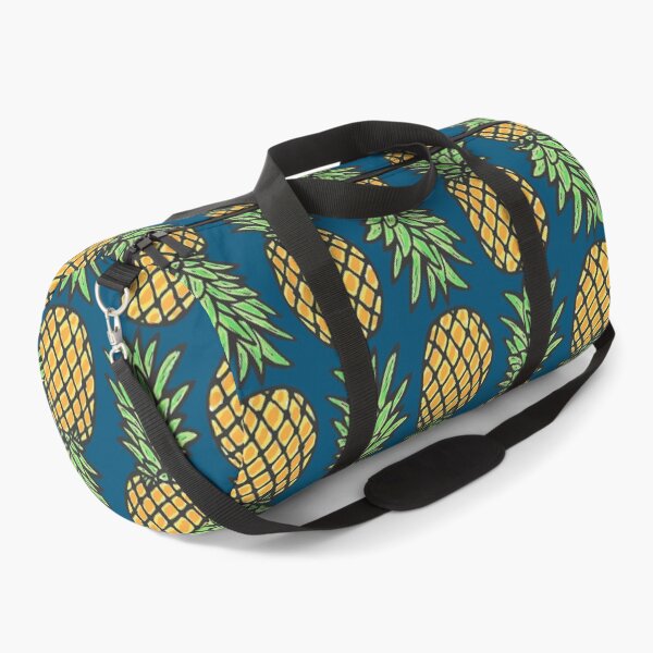 Item preview, Pineapple "buen orden" on blue designed and sold by Soramame.