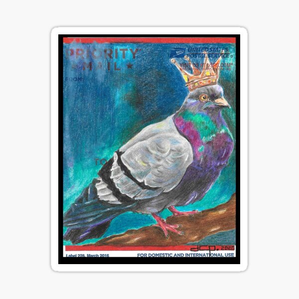 King Pigeon Sticker
