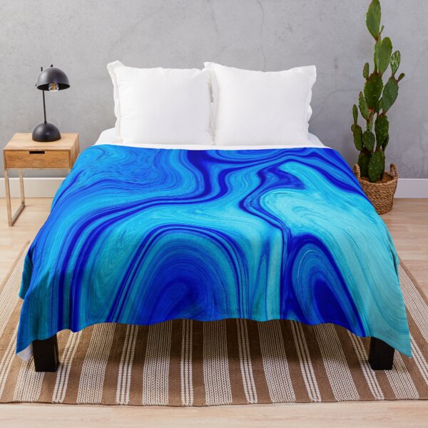 Item preview, Green and Blue Liquid Marble Texture designed and sold by NECHSTORE.