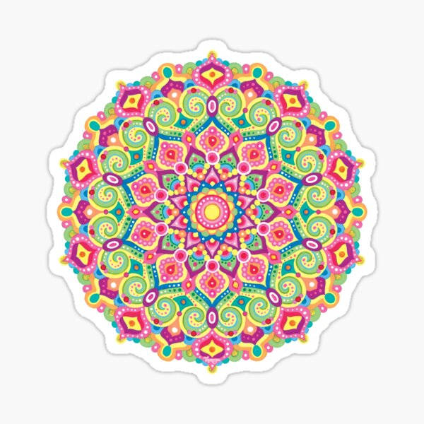 Item preview, Colorful Psychedelic Mandala Art by Thaneeya McArdle designed and sold by Thaneeya McArdle.