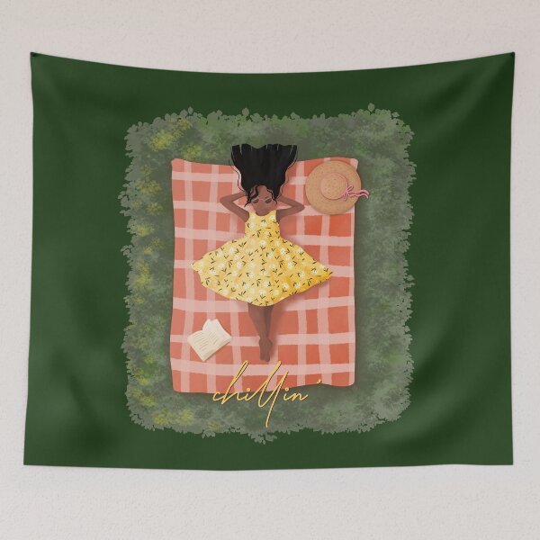 Item preview, Girl Chilling, Picnic illustration 2 designed and sold by Ana Moguš.