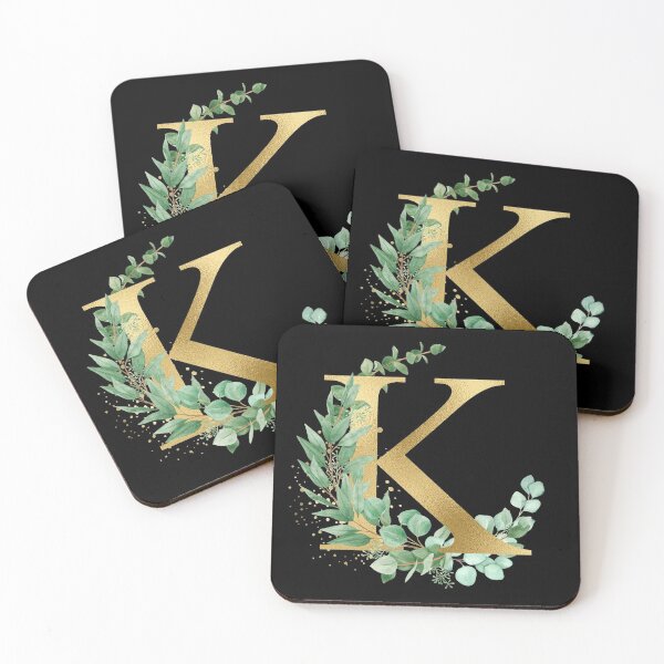 Item preview, Gold  alphabet K letters,T-Shirt, women ,wedding, girls, Alphabet | Gold Letters. White Floral Alphabet   Clip art, Watercolor Flowers Alphabet Letters. designed and sold by giantdesigns.