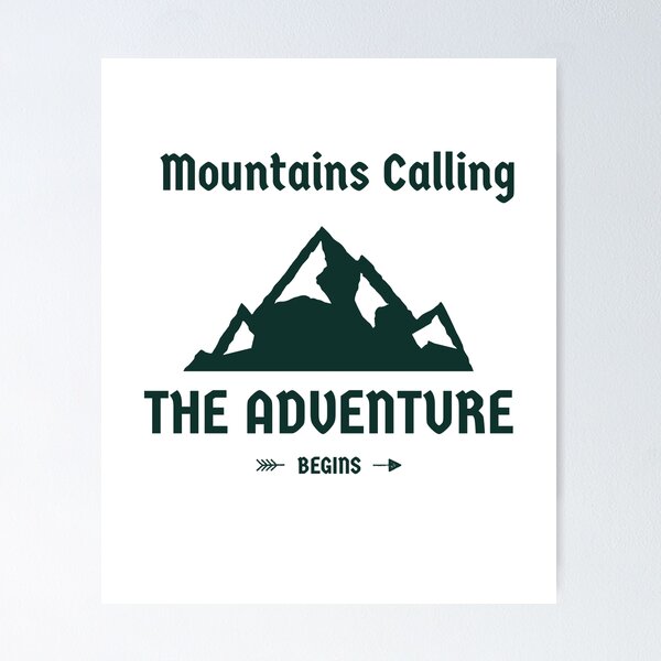Item preview, Mountains Calling - Adventure designed and sold by Designs2Excite.