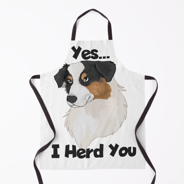 Item preview, yes I Herd you black tri Australian shepherd designed and sold by Blaspur.