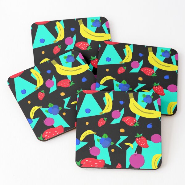 Item preview, Cute colorful 80s retro fruit pattern designed and sold by MadeByStorm.