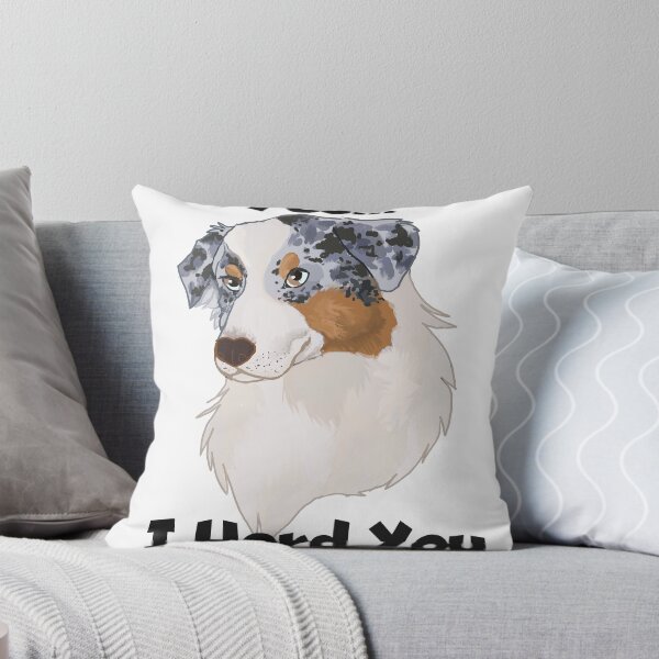 Item preview, yes I Herd you Blue merle Australian shepherd designed and sold by Blaspur.