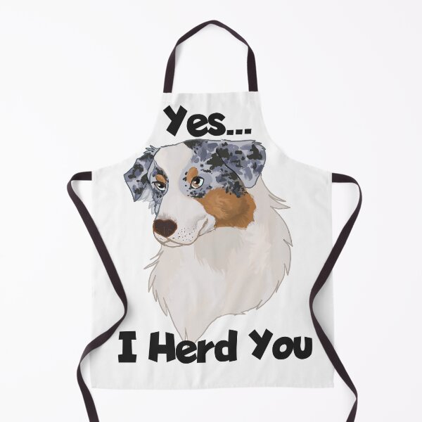 Item preview, yes I Herd you Blue merle Australian shepherd designed and sold by Blaspur.
