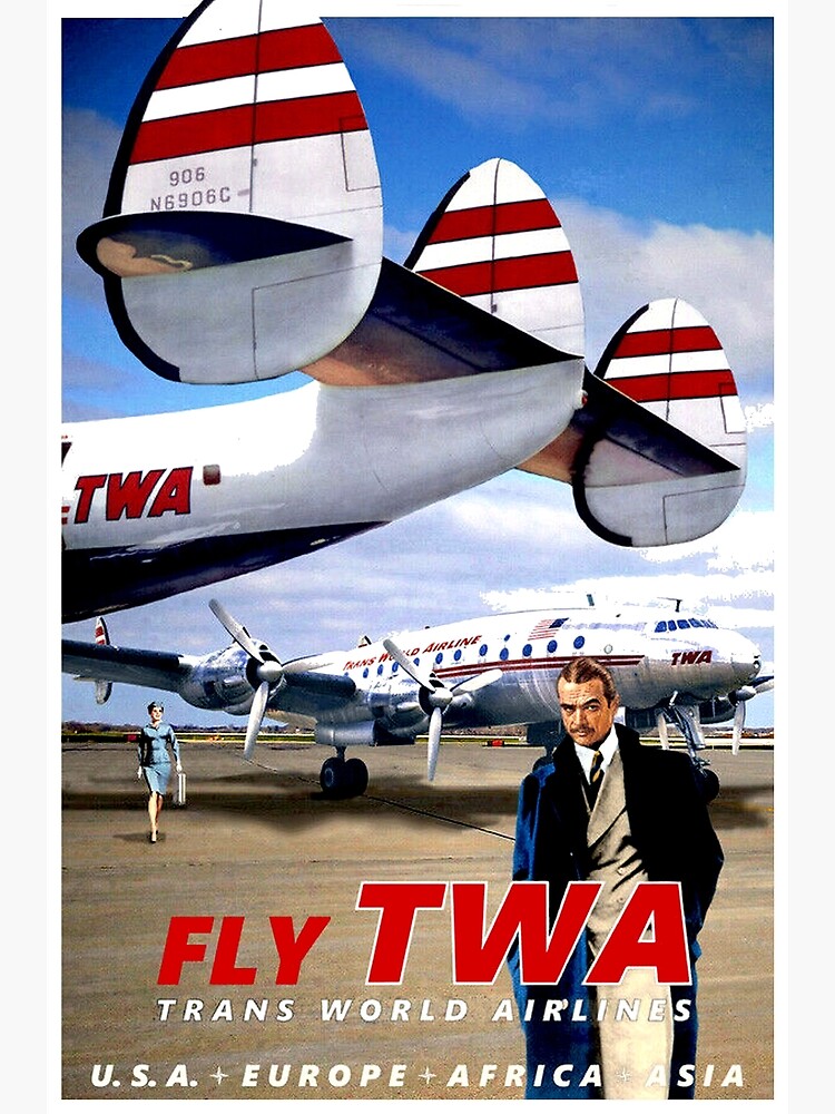 TWA : Trans World Airlines Vintage Advertising Print