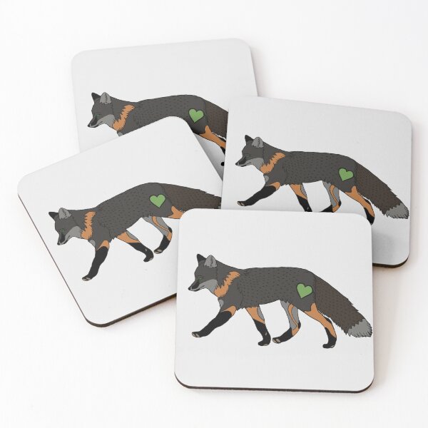 Item preview, Fox Heart Green designed and sold by Ashley Gagnon.