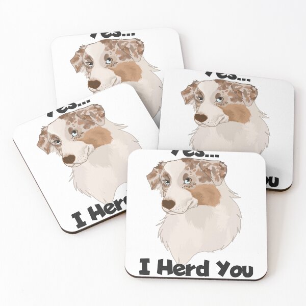 Item preview, Yes I Herd You red merle Australian shepherd designed and sold by Blaspur.