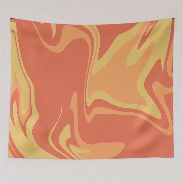 Item preview, Red and Brown Liquid Marble Abstract Texture  designed and sold by NECHSTORE.