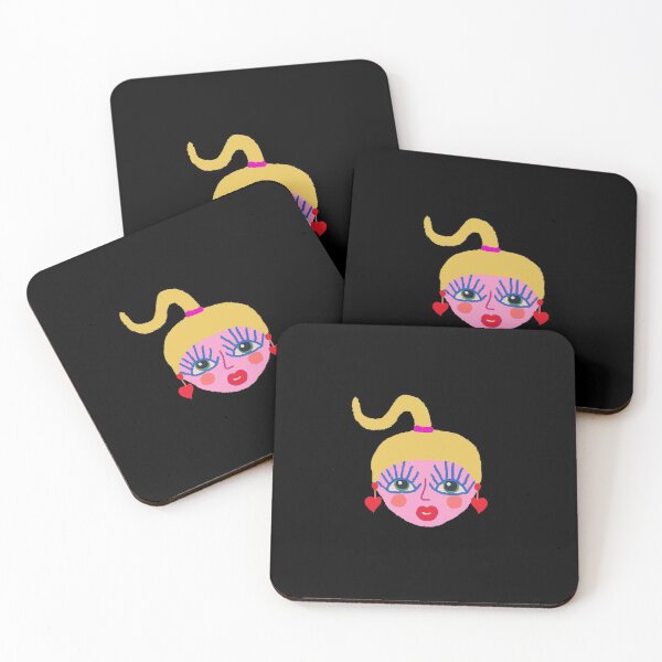 Item preview, Cute Girl Face Illustration designed and sold by mythandframe.