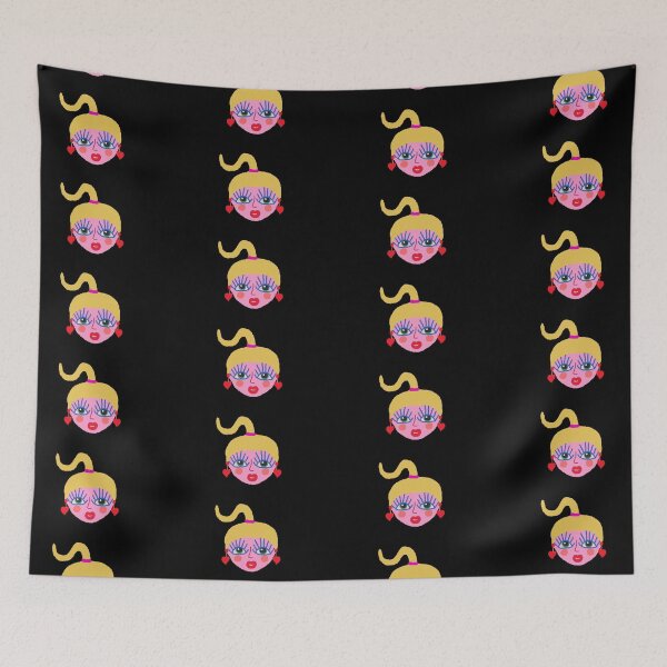 Item preview, Cute Girl Face Illustration designed and sold by mythandframe.