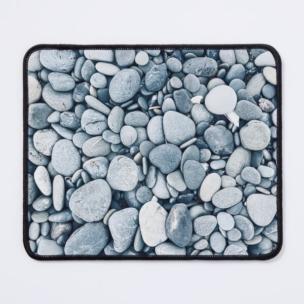 Gray Beach Stones Mouse Pad