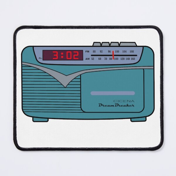 Item preview, Hand Drawn Vintage Radio aqua designed and sold by mrtraz.