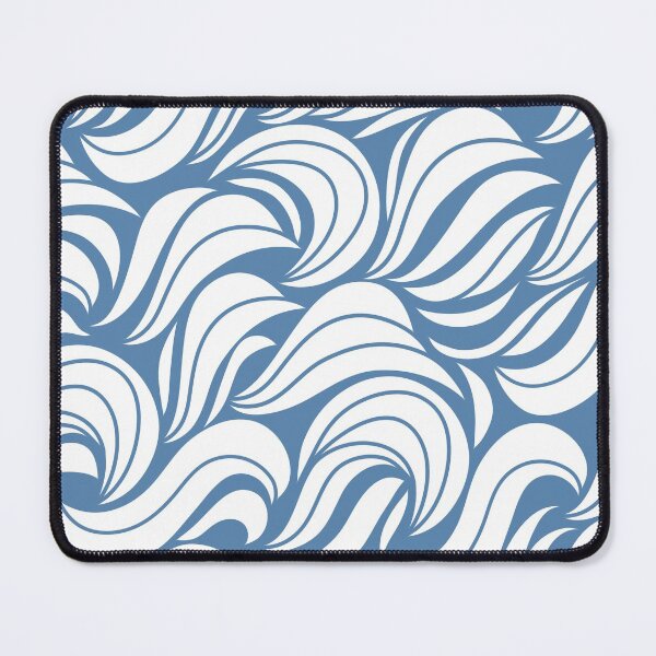 Item preview, Modern, elegant, abstract, waves, blue and white designed and sold by Svitac.