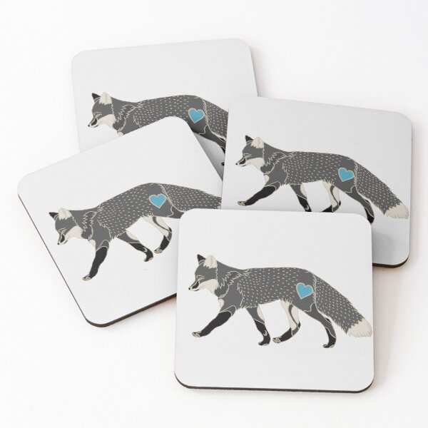 Item preview, Fox Heart Blue designed and sold by Ashley Gagnon.