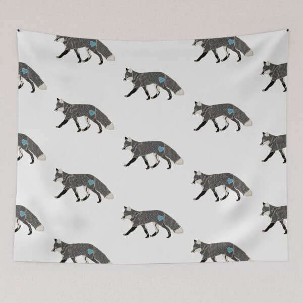 Item preview, Fox Heart Blue designed and sold by Ashley Gagnon.