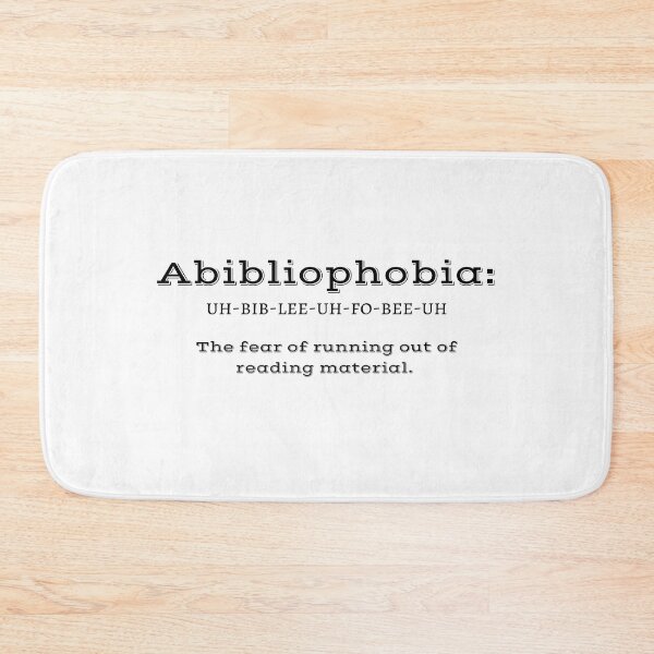 Item preview, ABIBLIOPHOBIA Reader’s Meme  designed and sold by EllieMonroe.