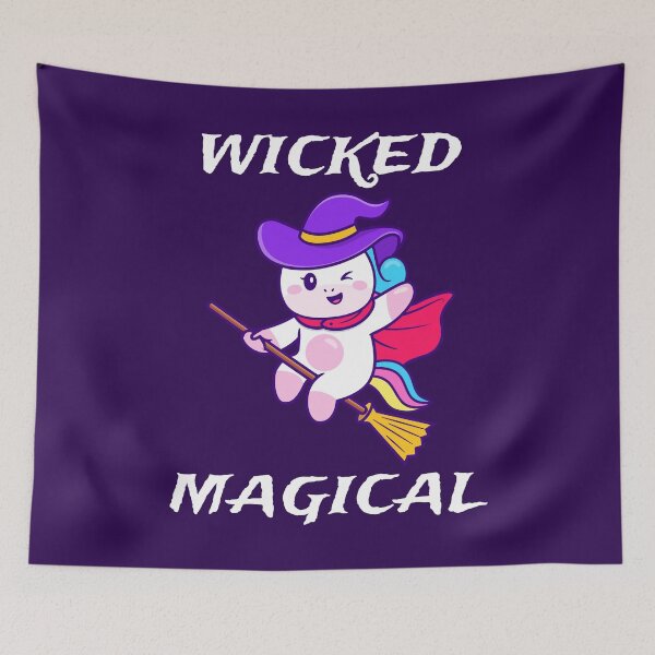 Item preview, 2021 Halloween Unicorn Witch Hat Wicked Magical Kawaii Funny designed and sold by gkao.