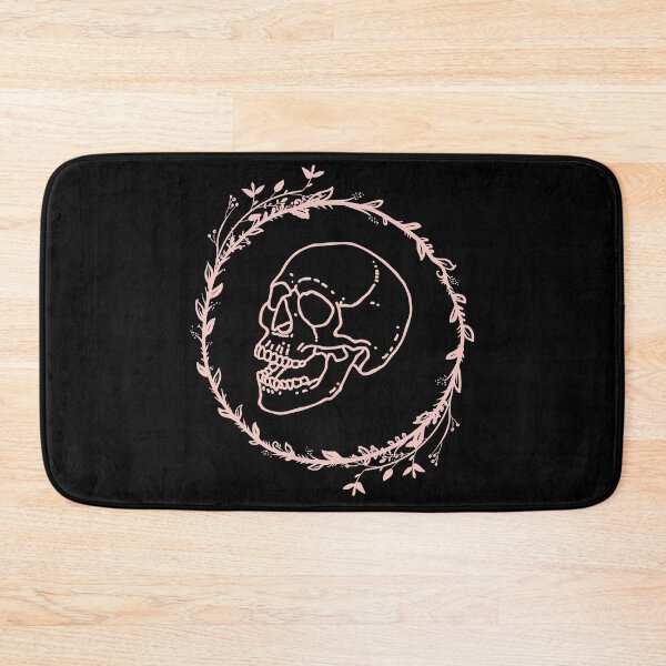 Item preview, Skull in a Ring of Leaves designed and sold by Ink-and-Thread.
