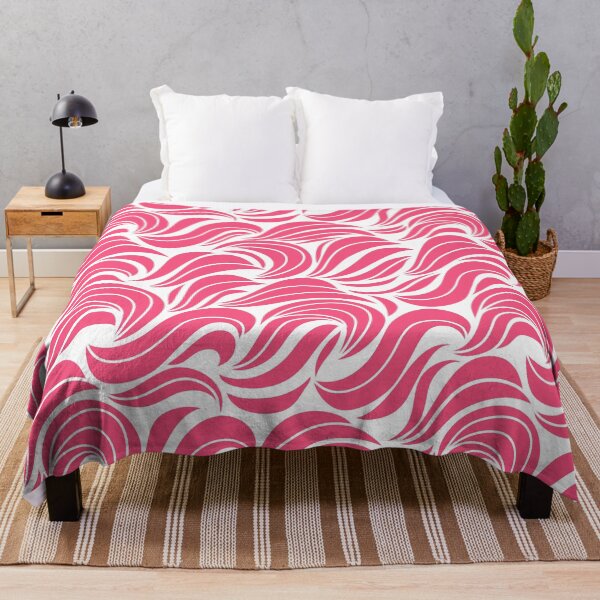 Aperçu de l'œuvre Modern, elegant, abstract, waves, pastel pink and white créée et vendue par Svitac.